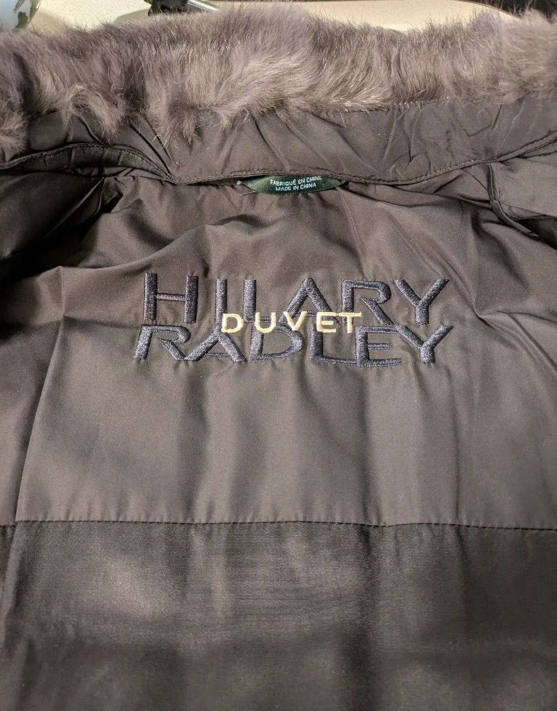 Hilary Radley 'Duvet' Plum Winter Coat - Size L image indicator(3)