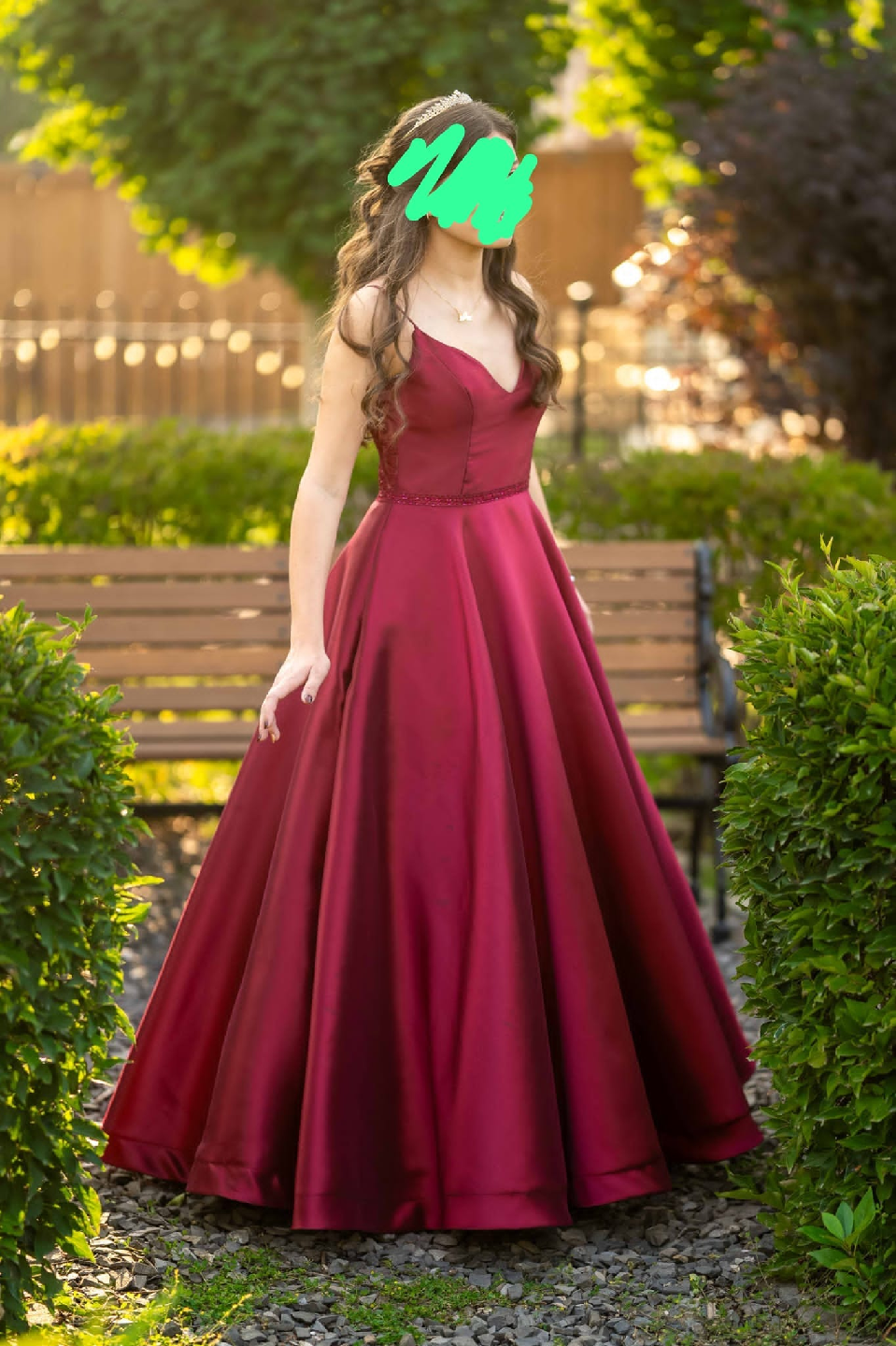 Burgundy Prom Dress - photo 5