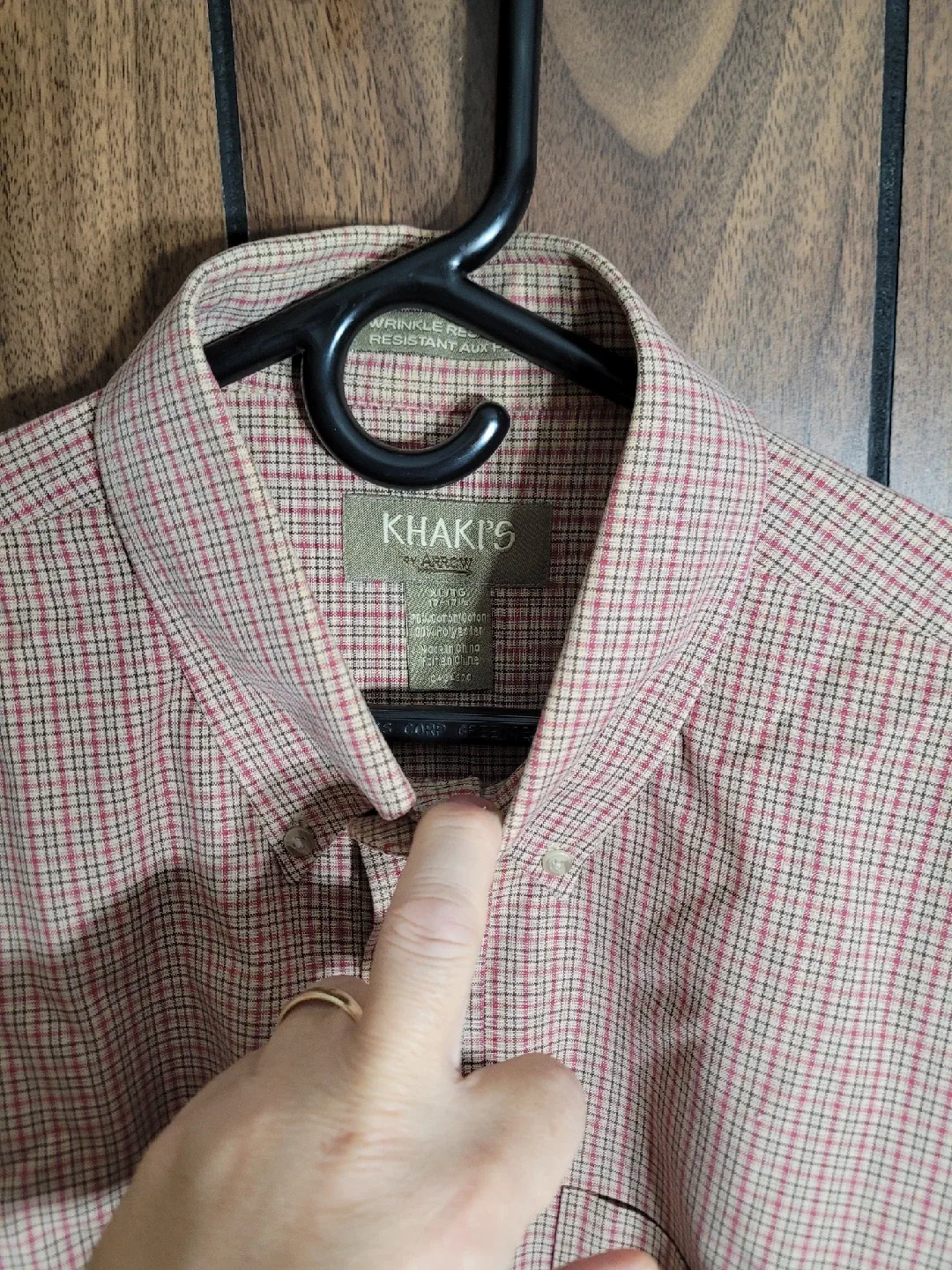 Khakis by Arrow Plaid Button-Down Shirt - XL image indicator(3)