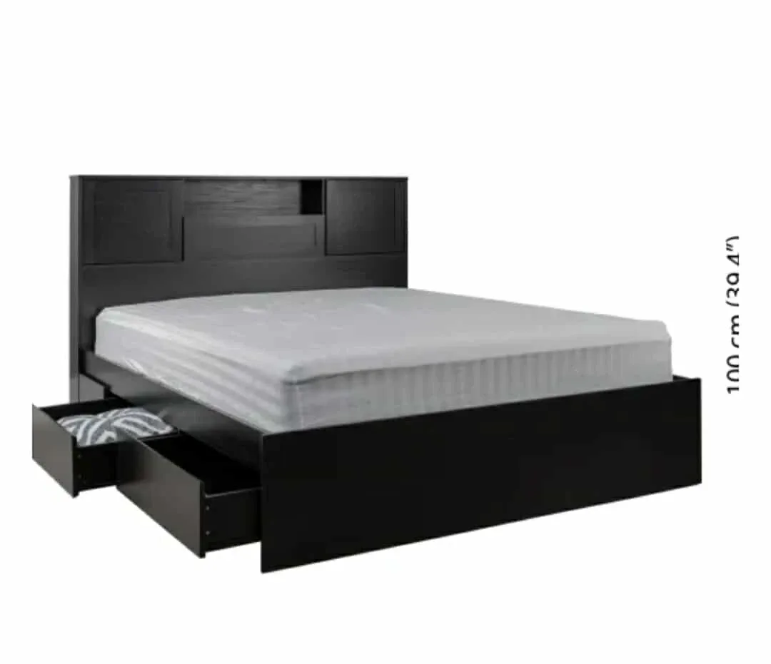 Dark Brown Bed Frame with Storage image indicator(6)
