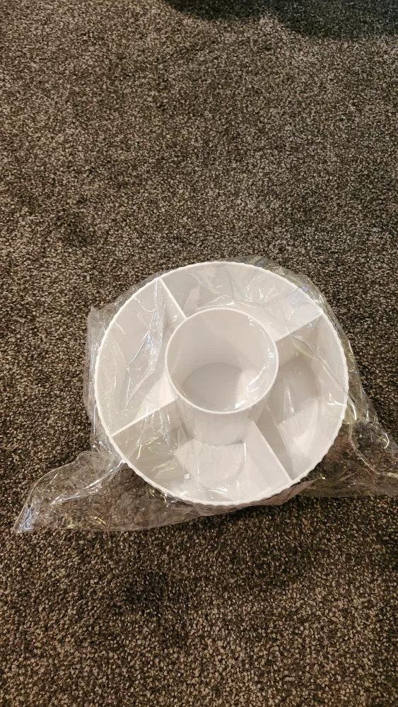 New White make organizer with Gold Legs thumbnail