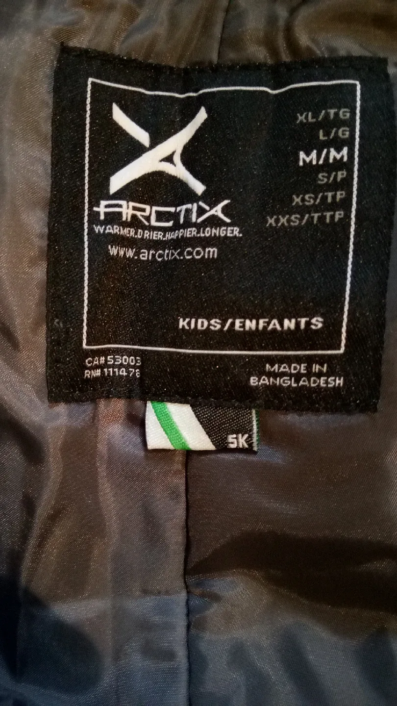 Arctix Kids Reinforced Snow Pants - Vibrant Yellow, Size M image indicator(3)