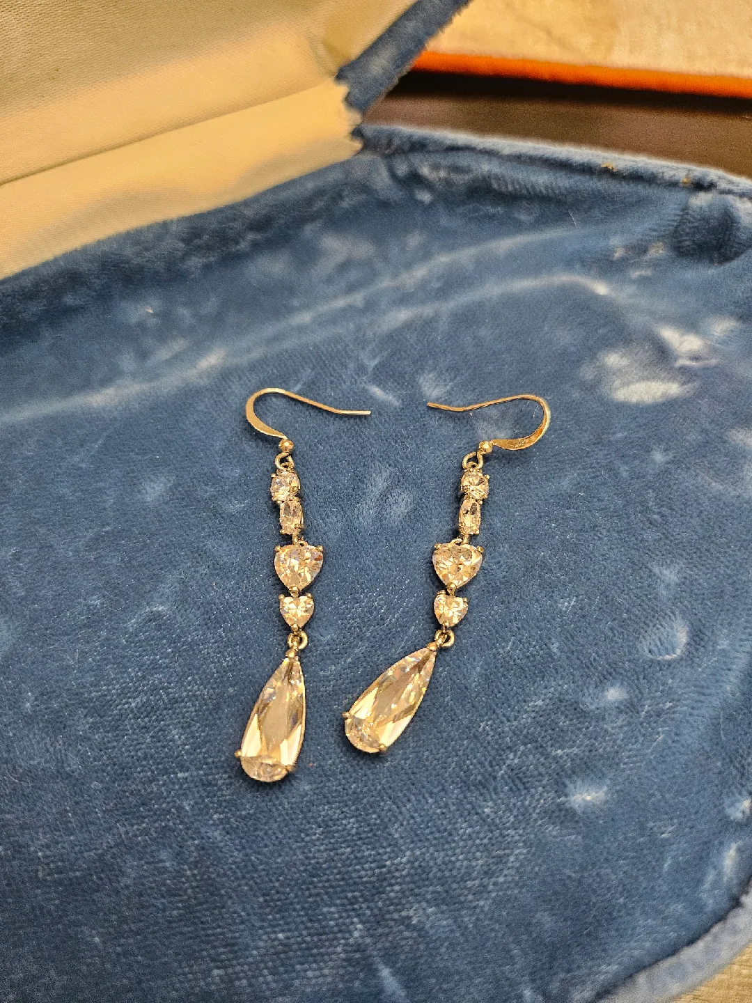 Drop Earrings with Cubic Zirconia thumbnail
