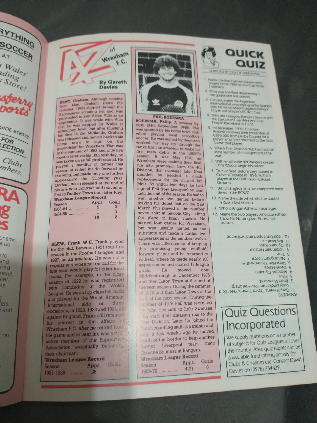 Rare 1986 Wrexham vs Real Zaragoza Cup Winner's Cup program image indicator(6)
