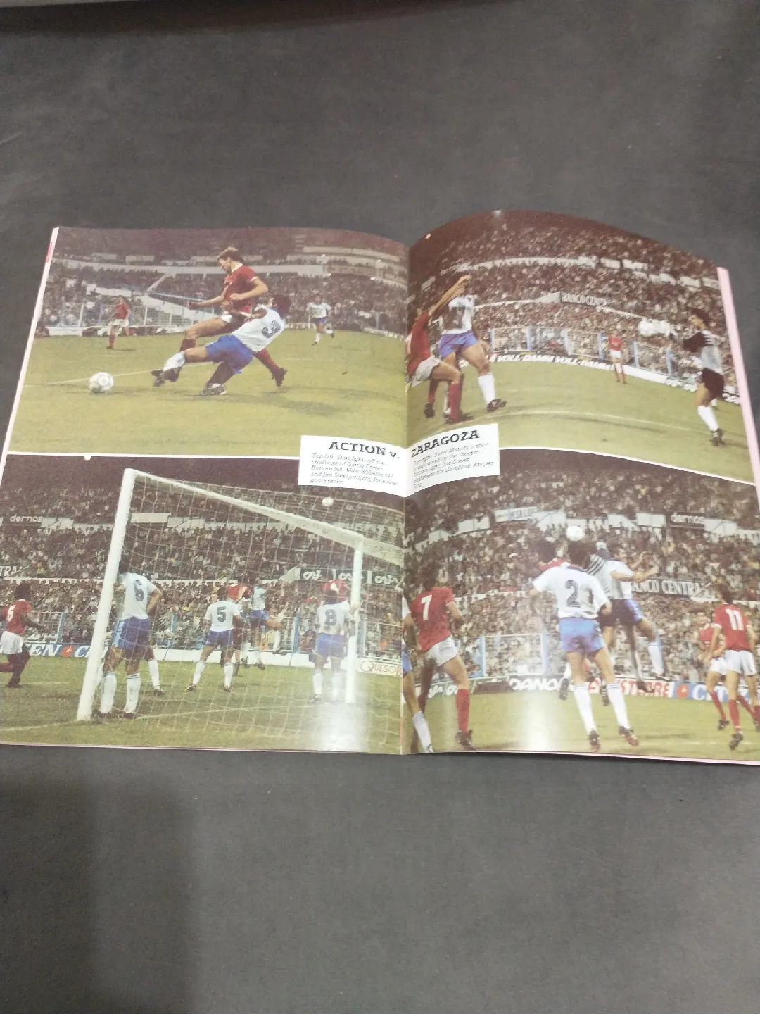 Rare 1986 Wrexham vs Real Zaragoza Cup Winner's Cup program image indicator(10)