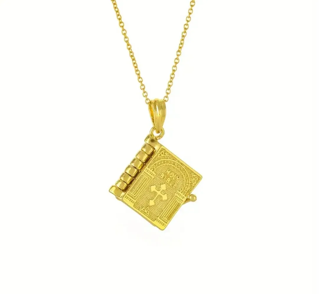 Gold Holy Bible  Necklace image indicator(9)