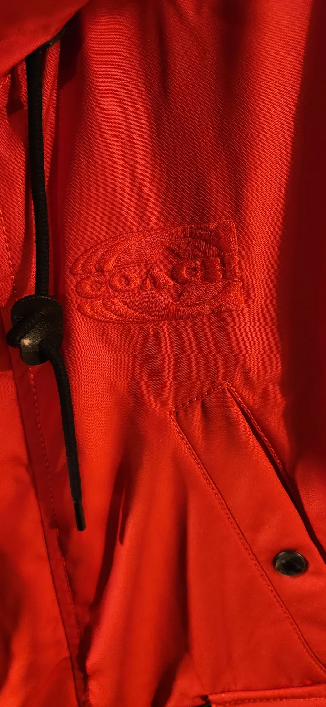 Coach Red Winter Bomber Jacket image indicator(2)