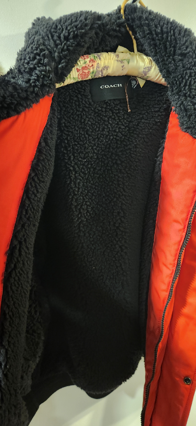 Coach Red Winter Bomber Jacket - photo 3