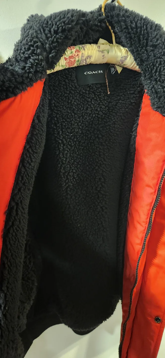 Coach Red Winter Bomber Jacket image indicator(3)