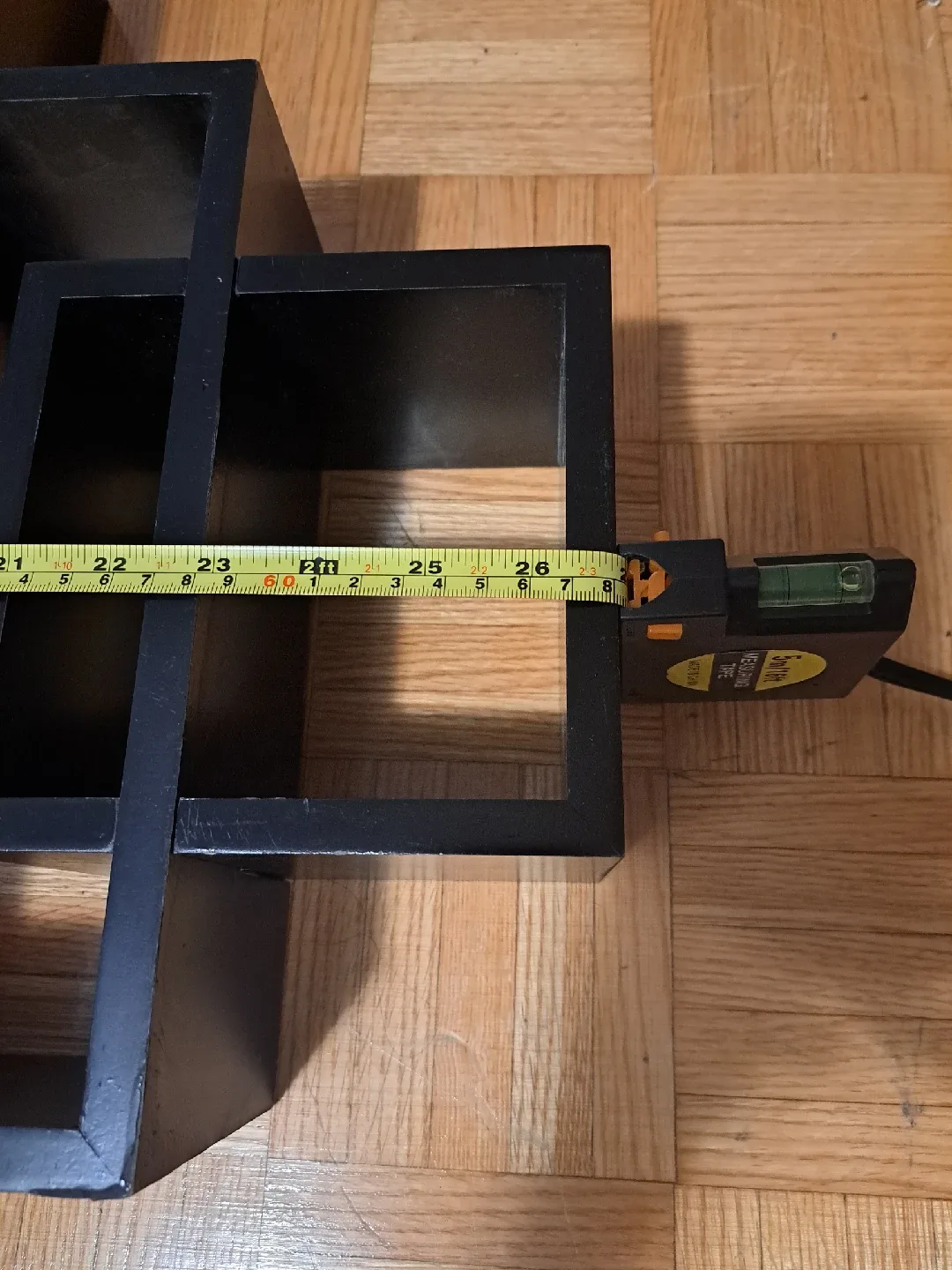 Black Wooden Interlocking Wall Shelf image indicator(4)