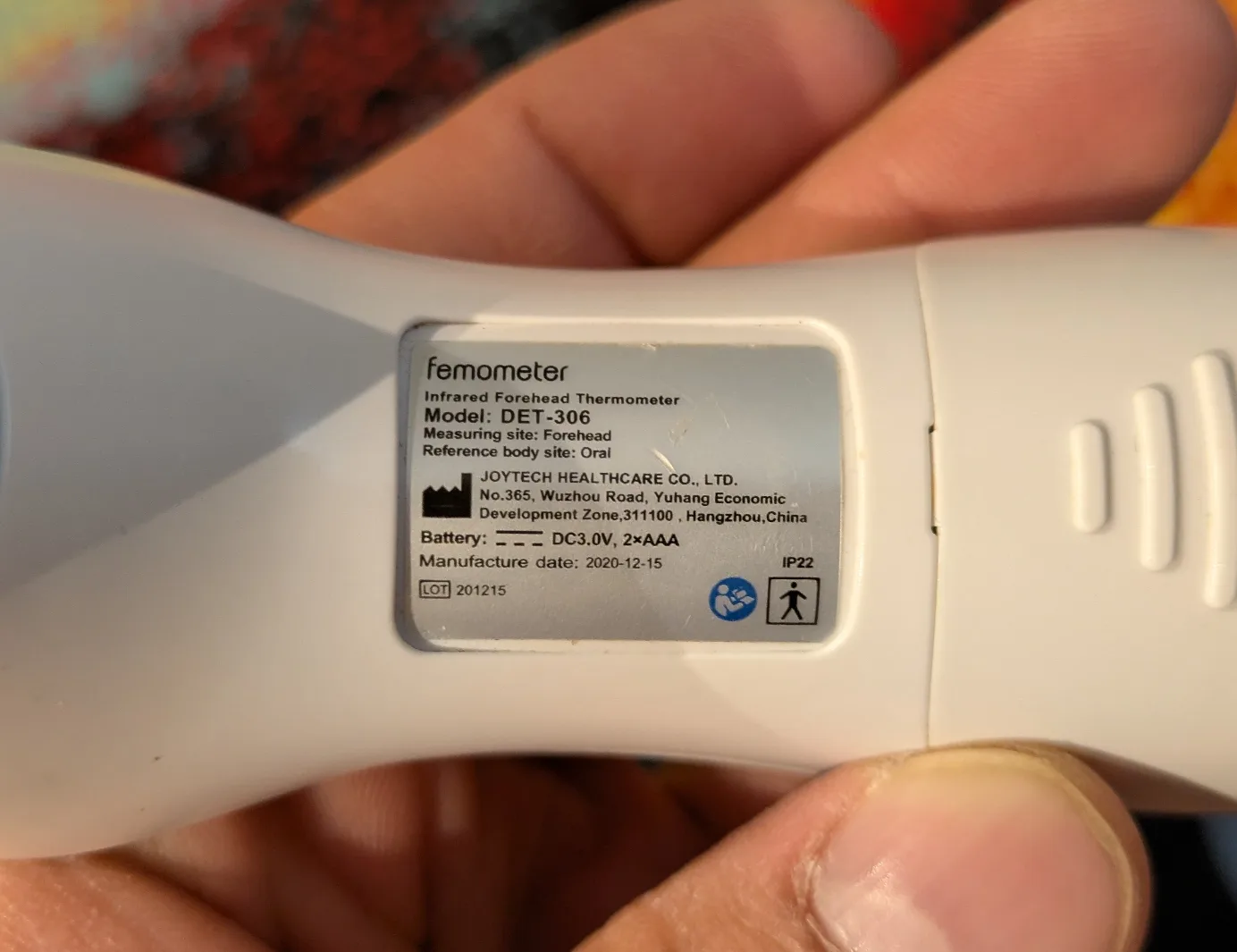 Femometer DET-306 Infrared Forehead Thermometer image indicator(2)