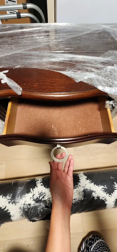 2 Wooden 3-Drawer Nightstand - Dark Brown image indicator(3)