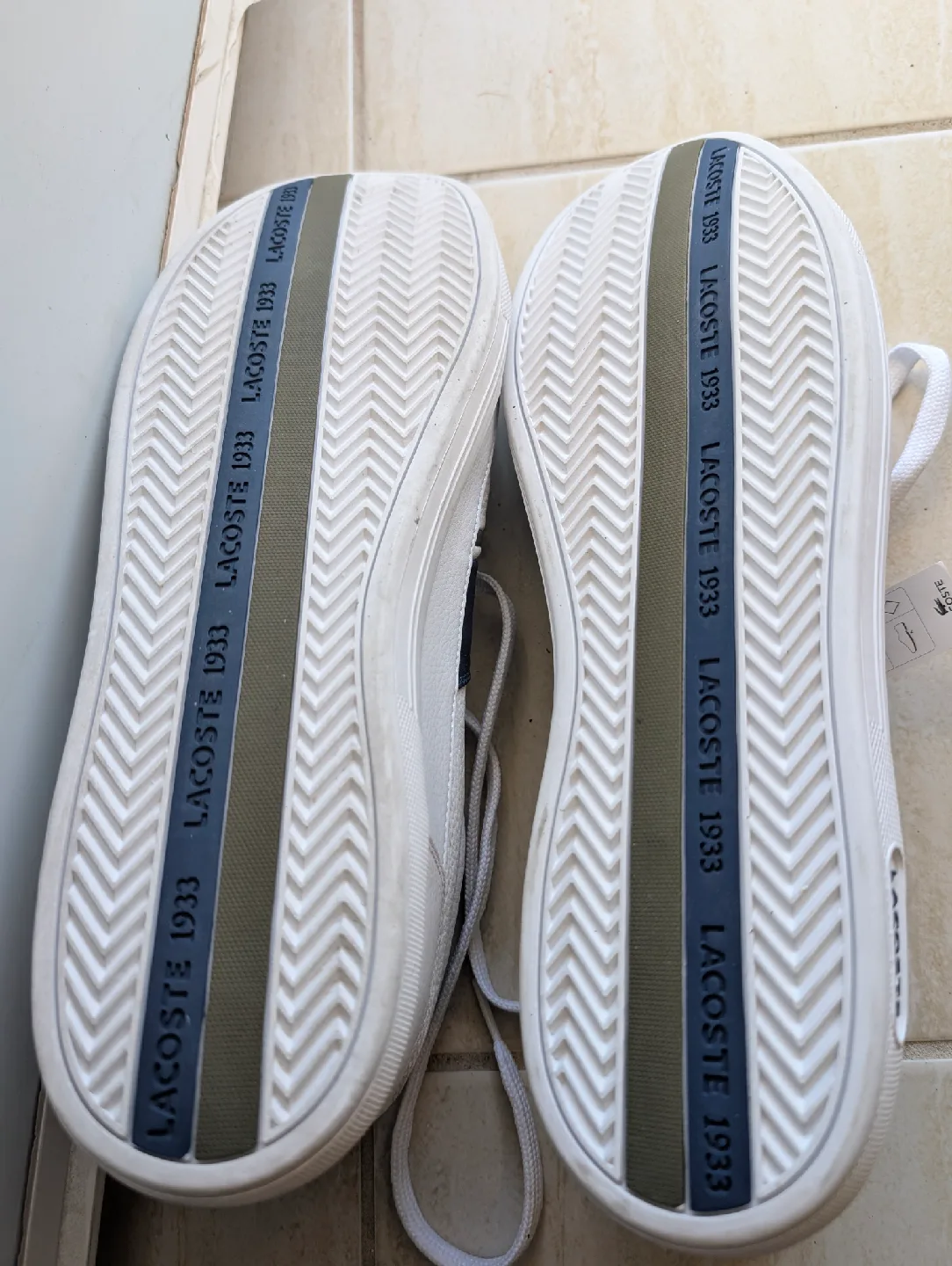 Lacoste Sport White Leather Sneakers - Size 15 image indicator(6)