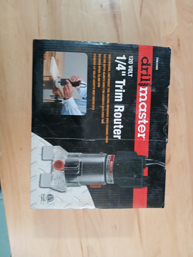 Drill Master 1/4" Trim Router - Like New!