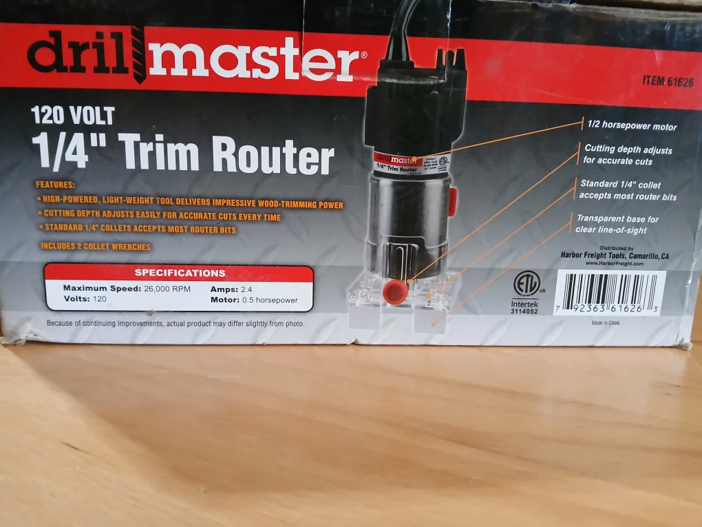 Drill Master 1/4" Trim Router - Like New! image indicator(5)