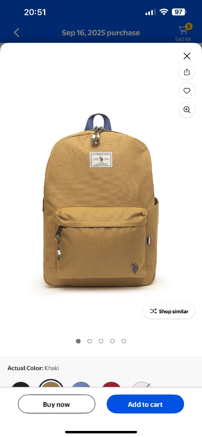 U.S. Polo Assn. Khaki Backpack - photo 3