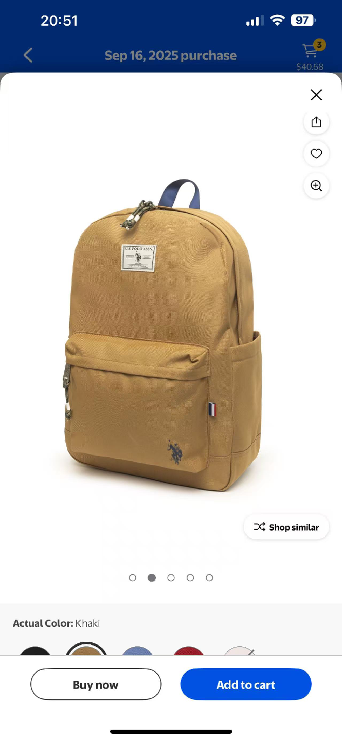 U.S. Polo Assn. Khaki Backpack - photo 4