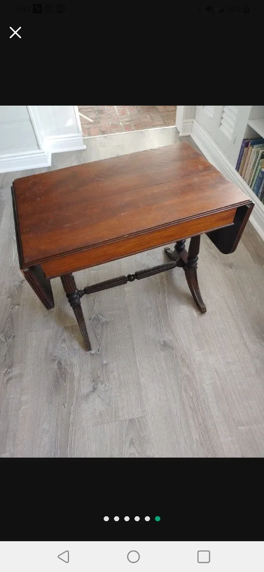 Antique Drop Leaf Table image indicator(5)