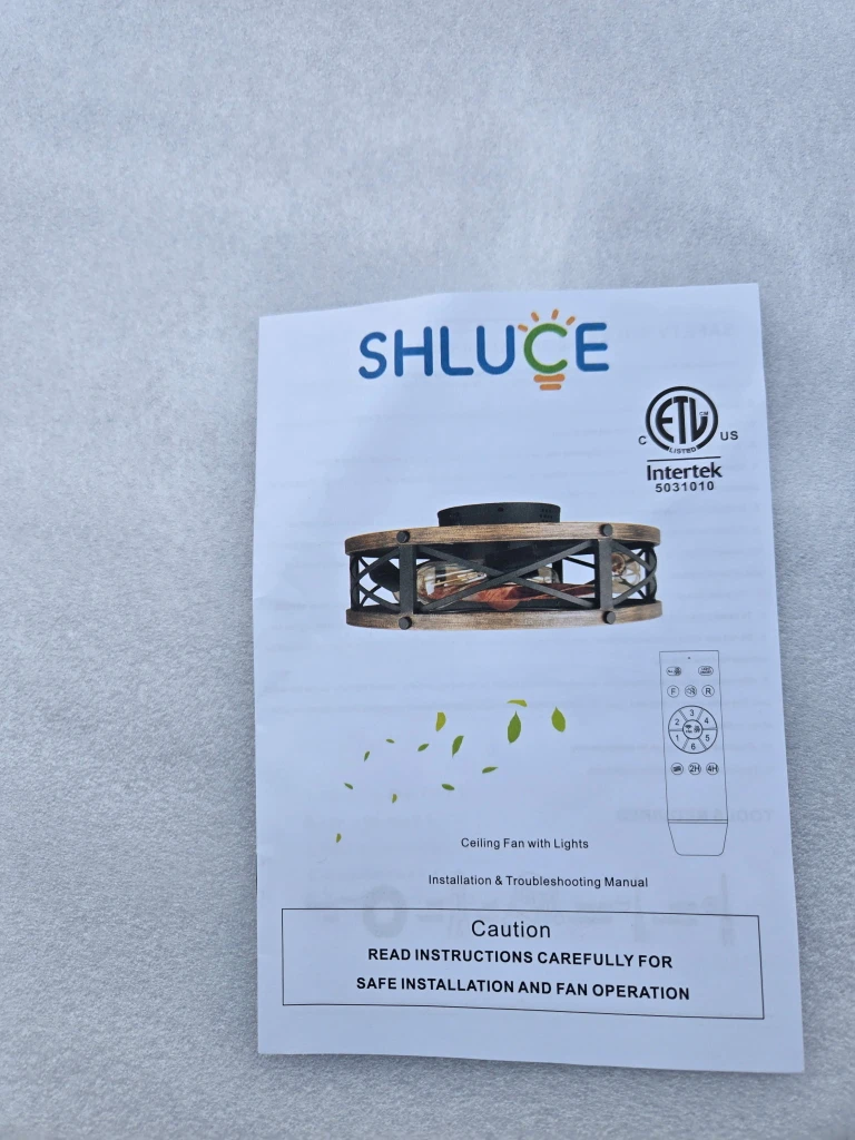 SHLUCE Ceiling Fan with Lights - New in Box! - photo 3