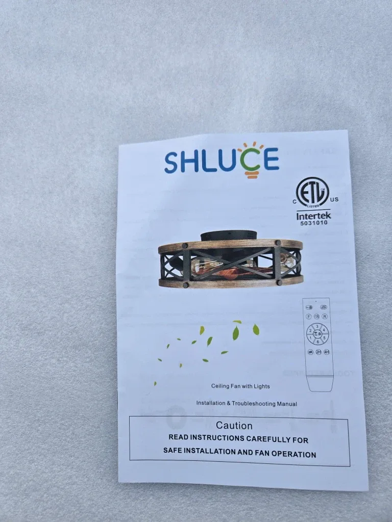 SHLUCE Ceiling Fan with Lights - New in Box! image indicator(3)