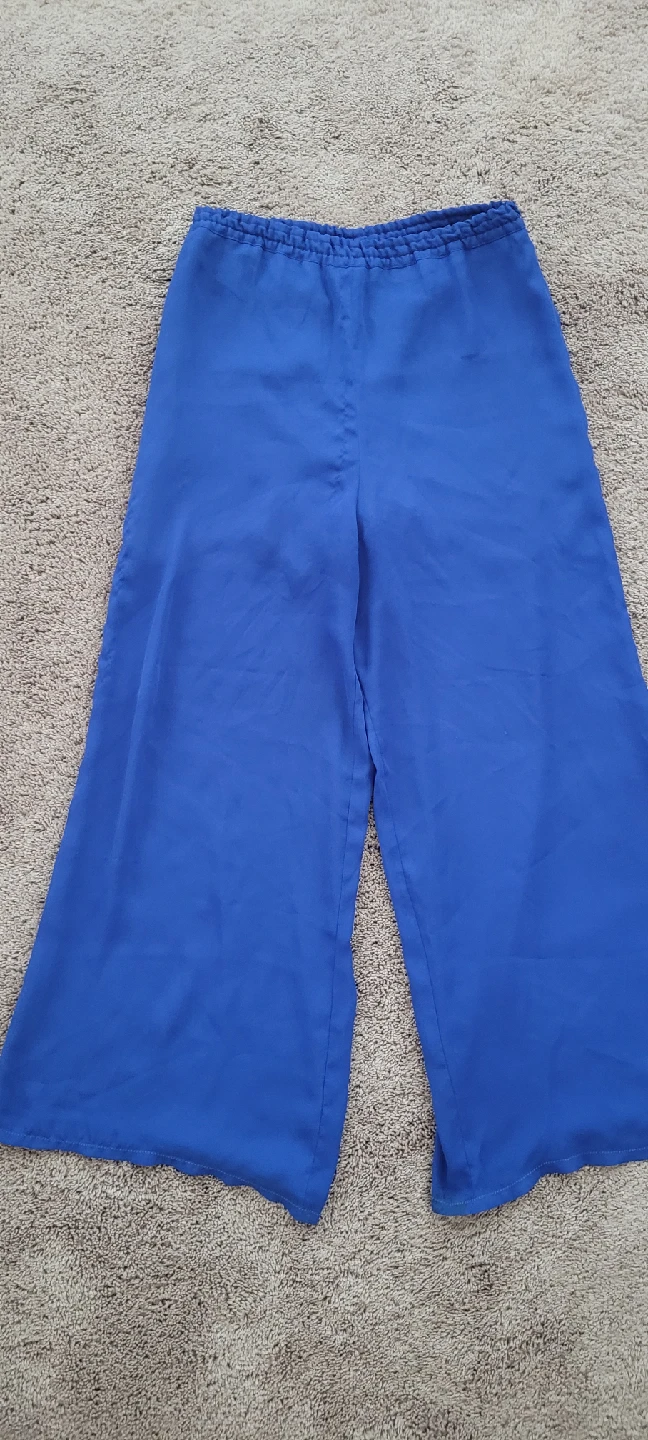 Blue Wide Leg Pants