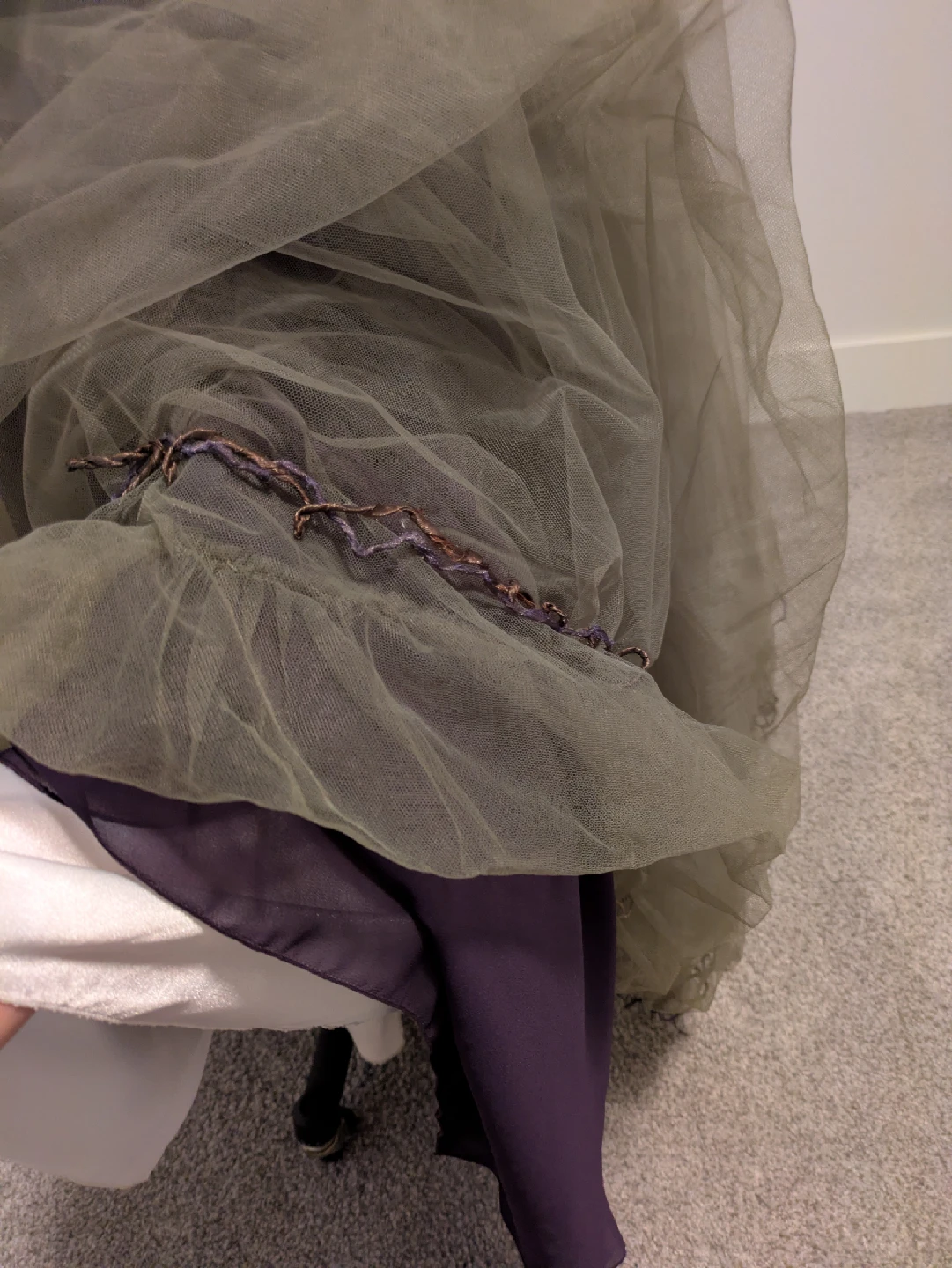 Formal Halter Style Dress - Purple/Green - photo 5