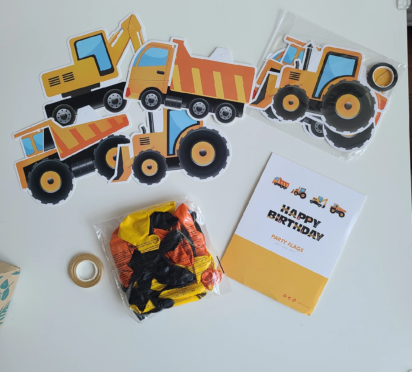 BNIP Construction Theme Birthday Party Decorations
