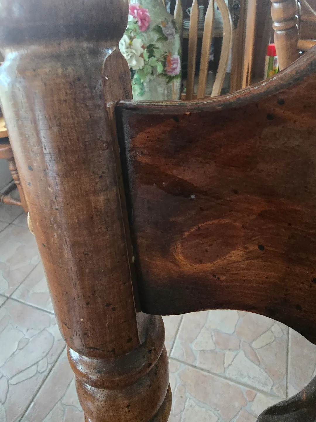 Cabin style Wooden Dining Chairs - Set of 5 image indicator(5)