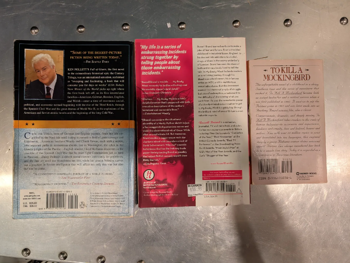 Ken Follett, Russell Brand, Harper Lee Books image indicator(2)