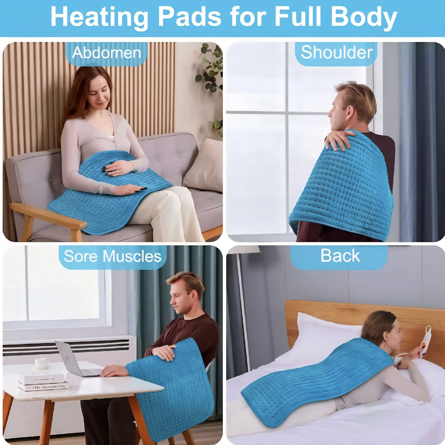 Boileau Extra Large Super Soft Electric Heating Pad - photo 2