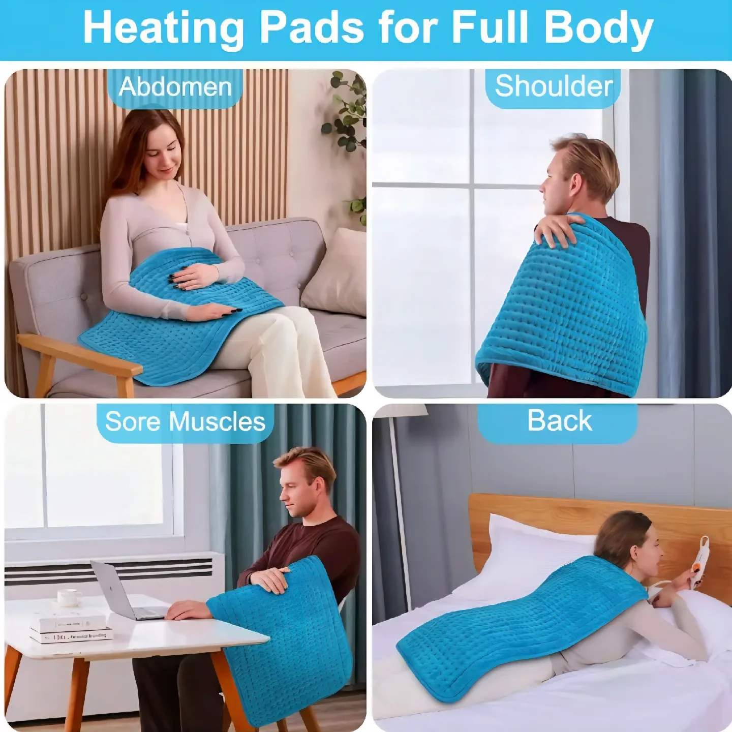 Boileau Extra Large Super Soft Electric Heating Pad image indicator(2)