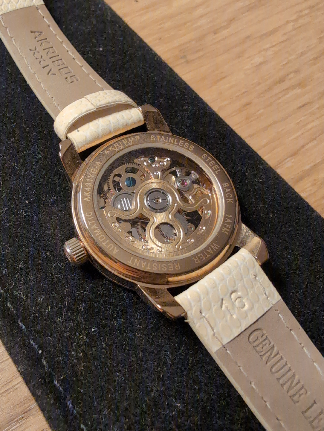 Akkribos XXIV Women's Automatic Skeleton Watch - photo 3