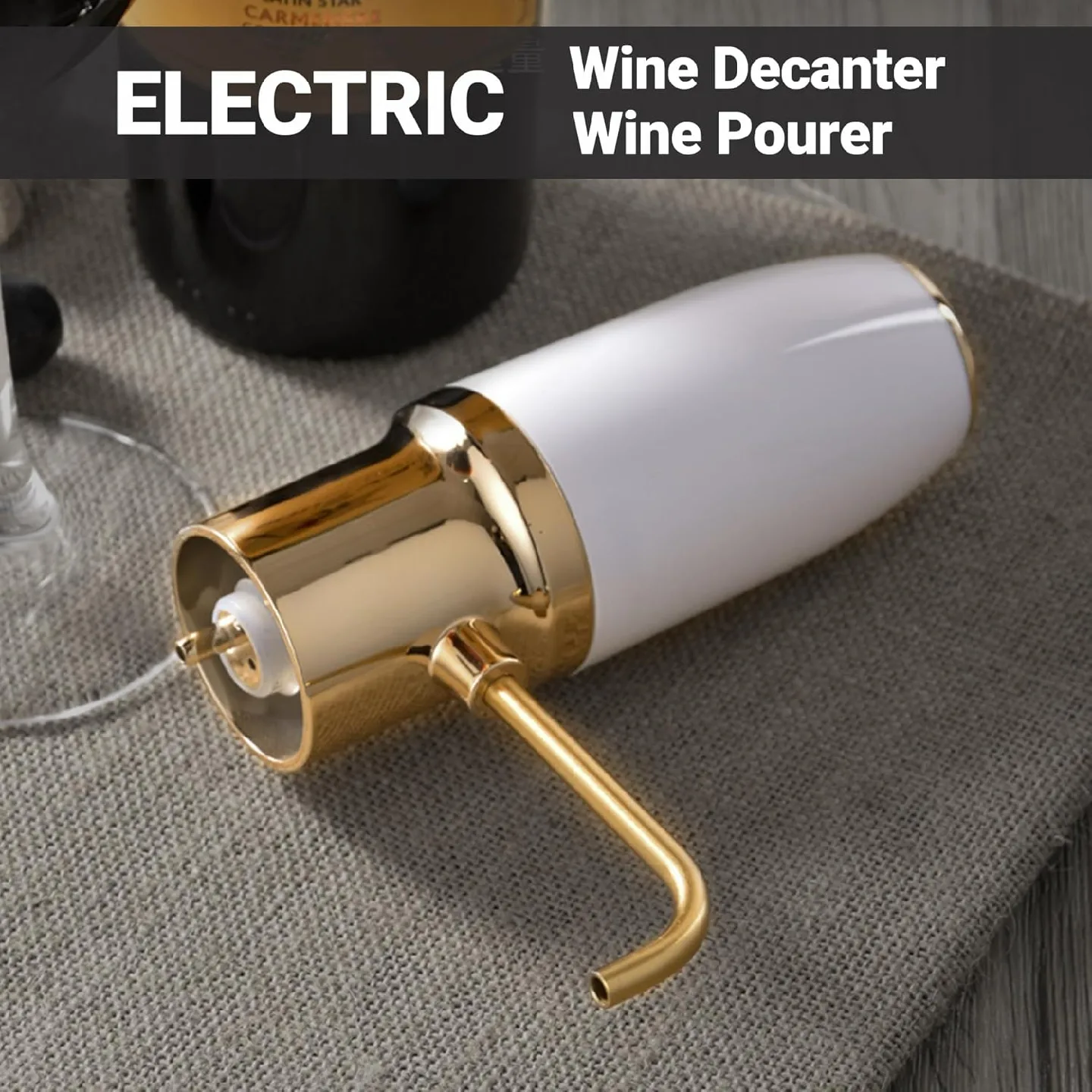 Electric Wine Aerator Dispenser Electric Smart Decanter image indicator(5)