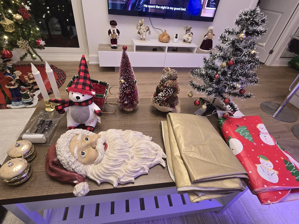 Christmas Decorations - Santa Head, Trees, Ornaments - photo 2