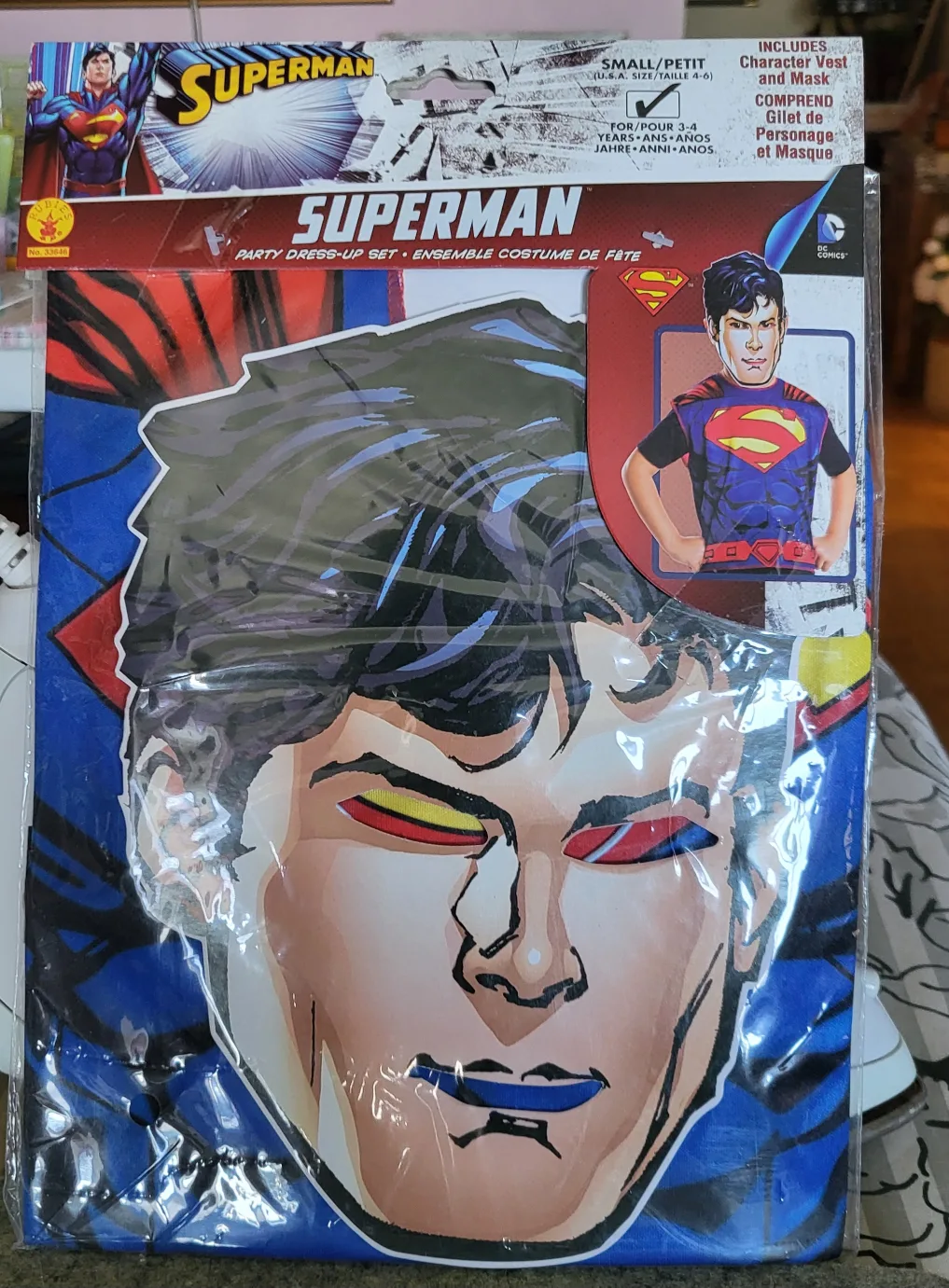 Superman Halloween Costume Set (Size Small), with Halloween Mug image indicator(3)