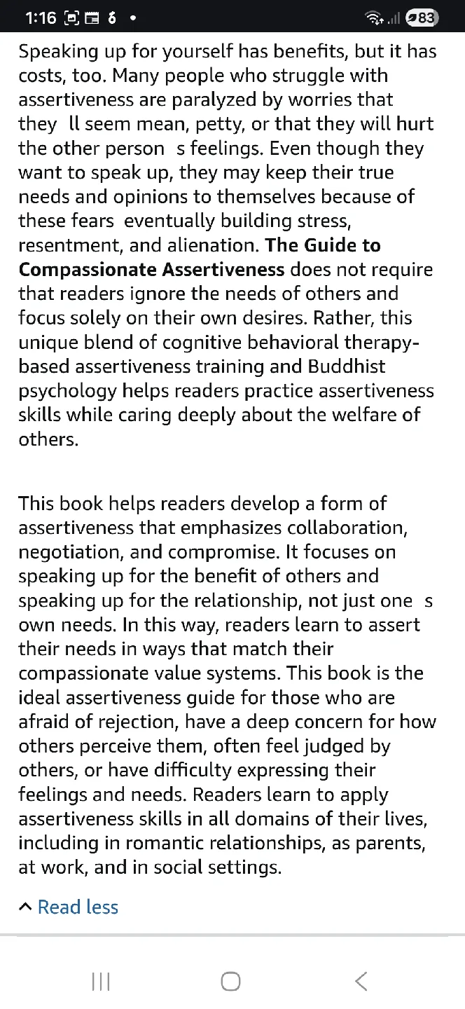 Book: The Guide to Compassionate Assertiveness by S. Vavrichek image indicator(6)
