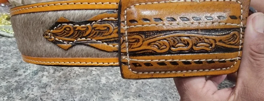 Handmade Leather Belt image indicator(5)