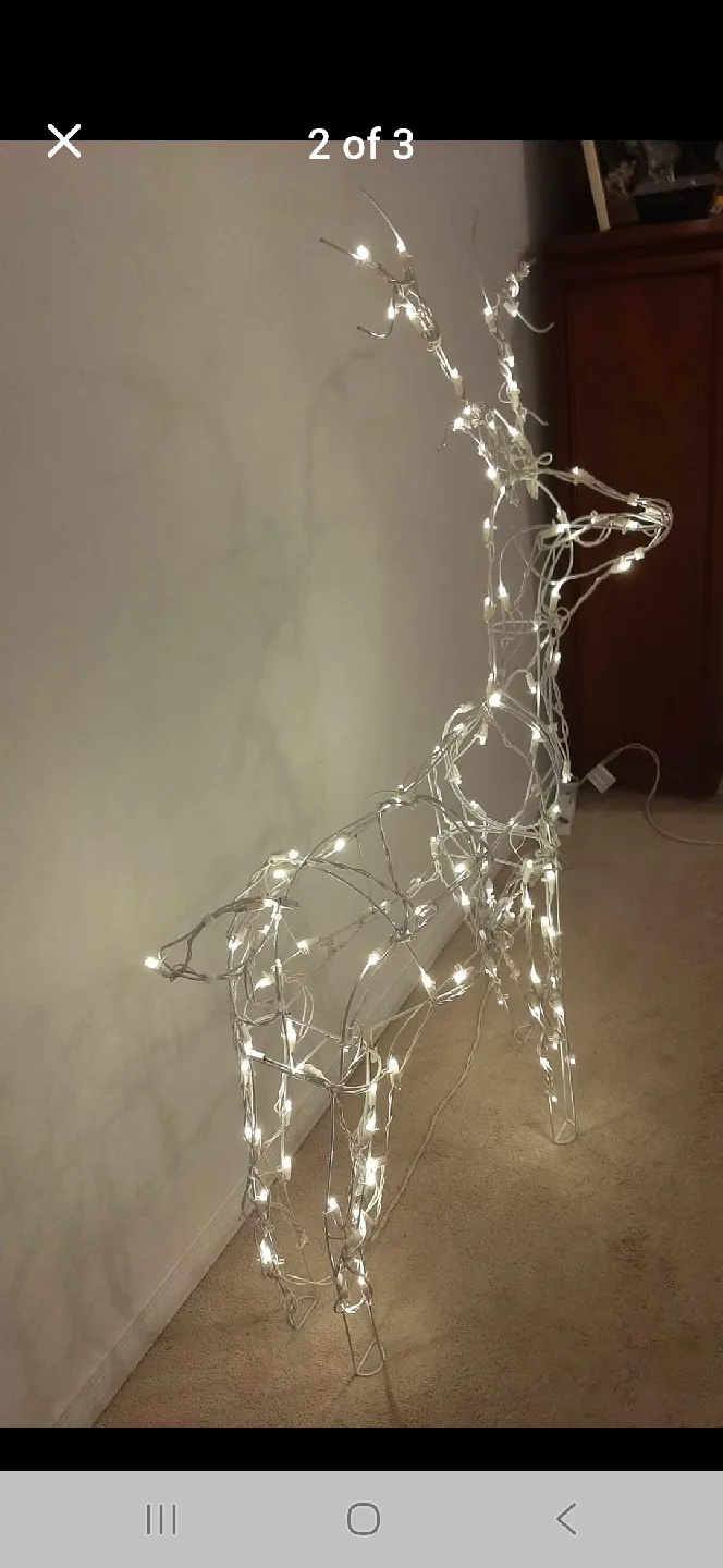 Lighted Wire Reindeer Decoration image indicator(2)