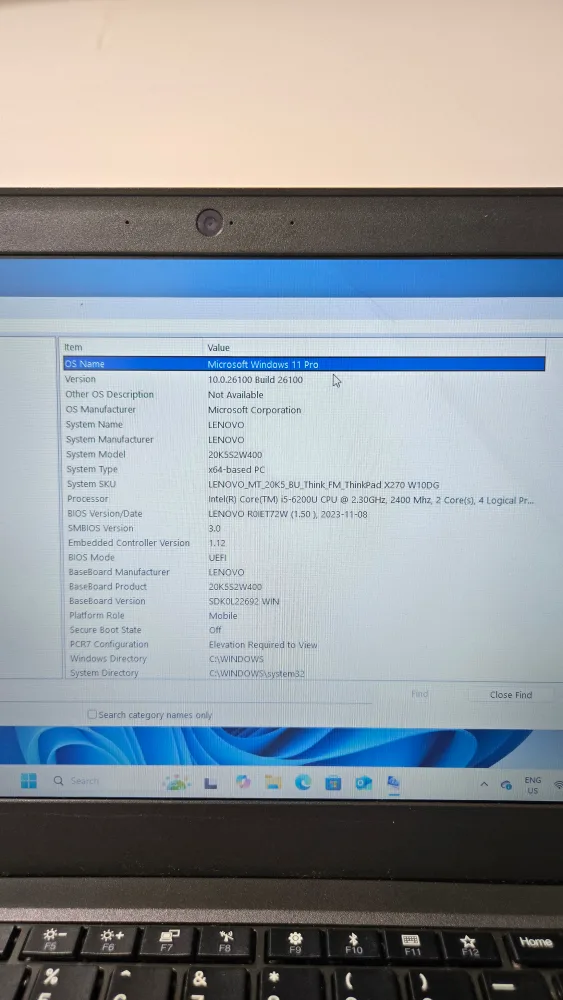 Lenovo. X270 Laptop image indicator(2)