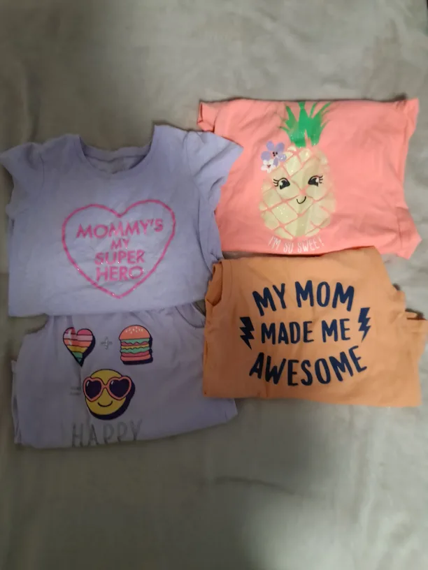 Girls' Assorted Graphic T-Shirts - Size 4-6 image indicator(3)