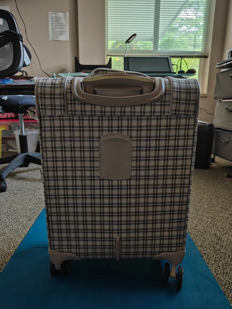 London Fog Plaid Carry-On Suitcase image indicator(6)