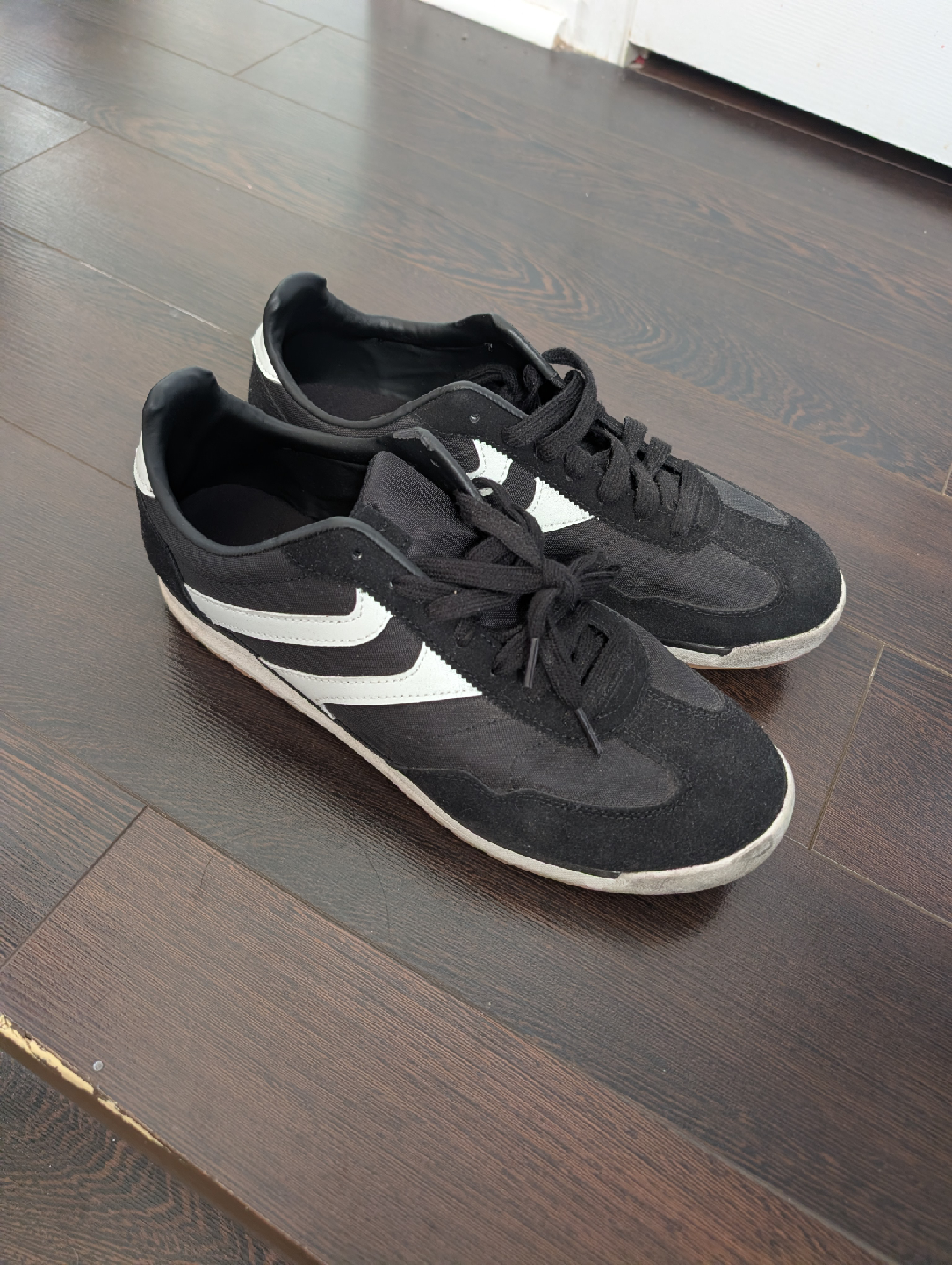 Adidas Black Suede Sneakers