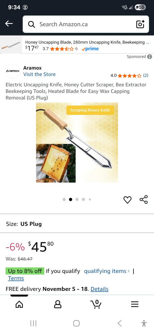 Aramox Electric Uncapping Knife - Honey Cutter - photo 3
