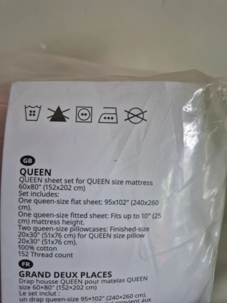 New Dvala Queen Size Sheet Set - Pink image indicator(3)