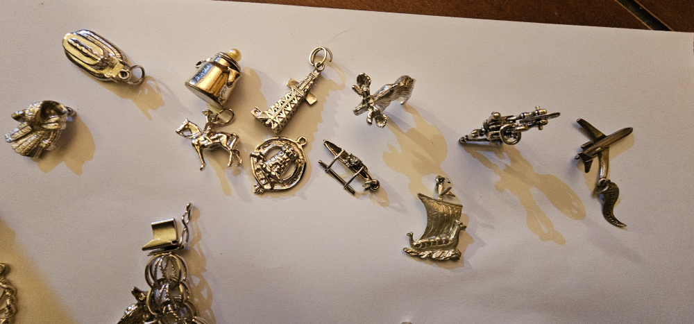 Vintage Silver Charm Bracelet - photo 5
