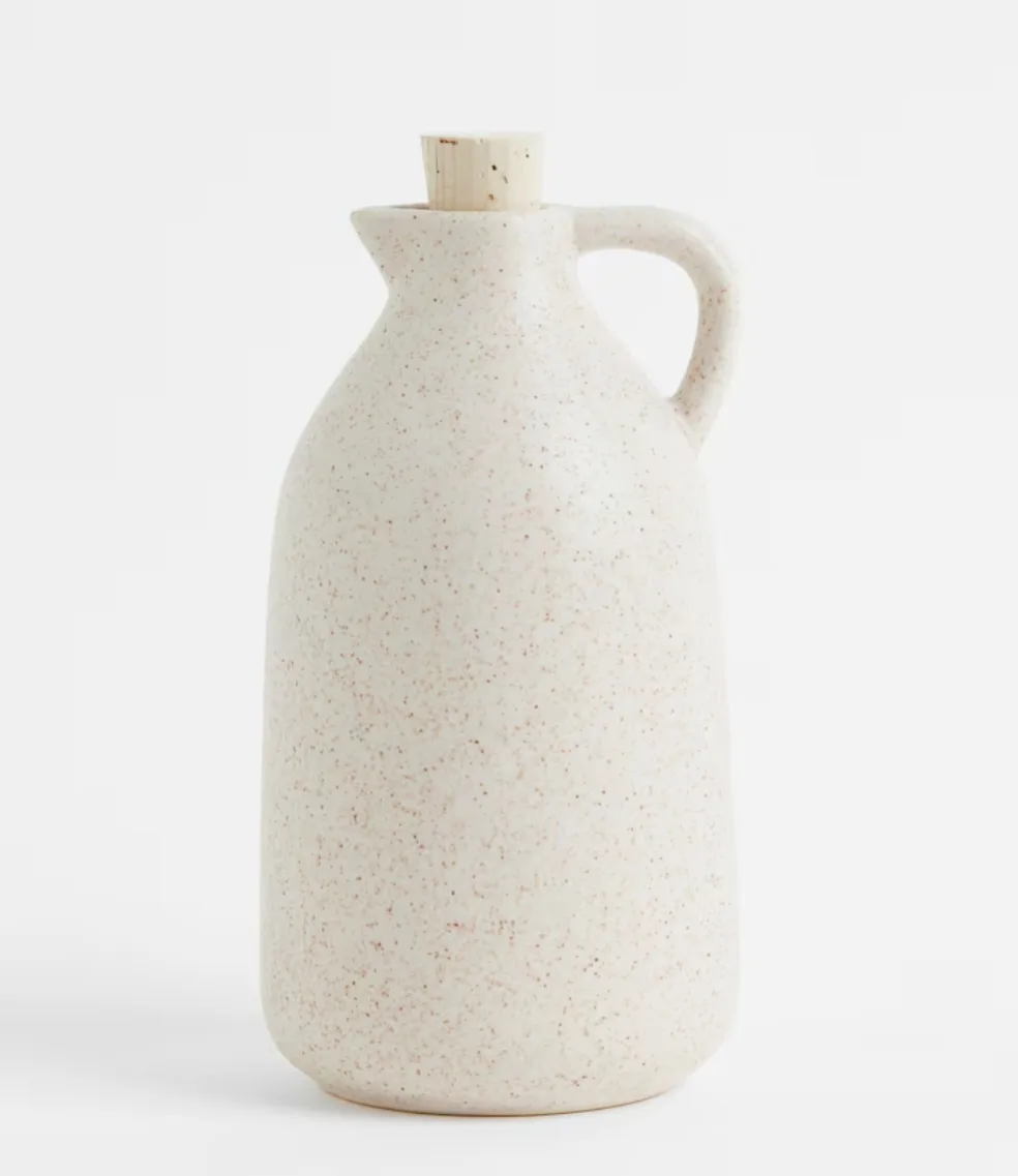 H&M Stoneware Oil/Vinegar Bottle- Gently Used thumbnail