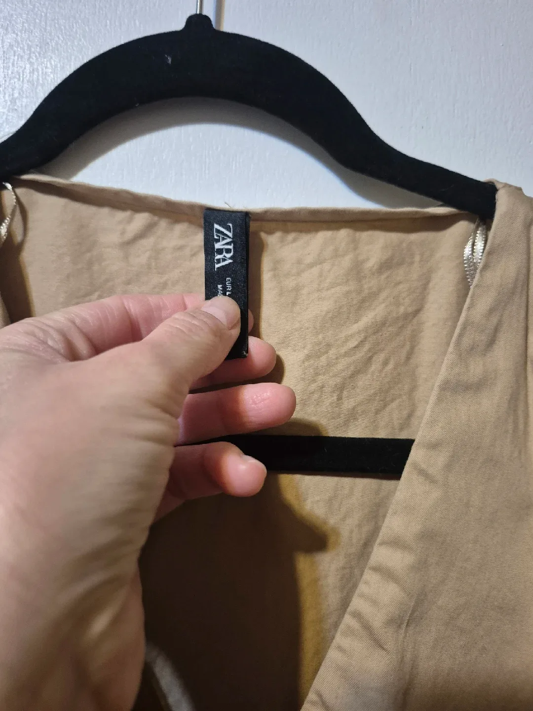 Zara Beige Dress - Size EUR M image indicator(2)