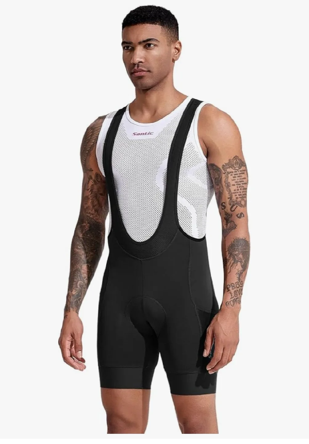 Santic Cycling Bib Shorts - Black (XL) image indicator(2)