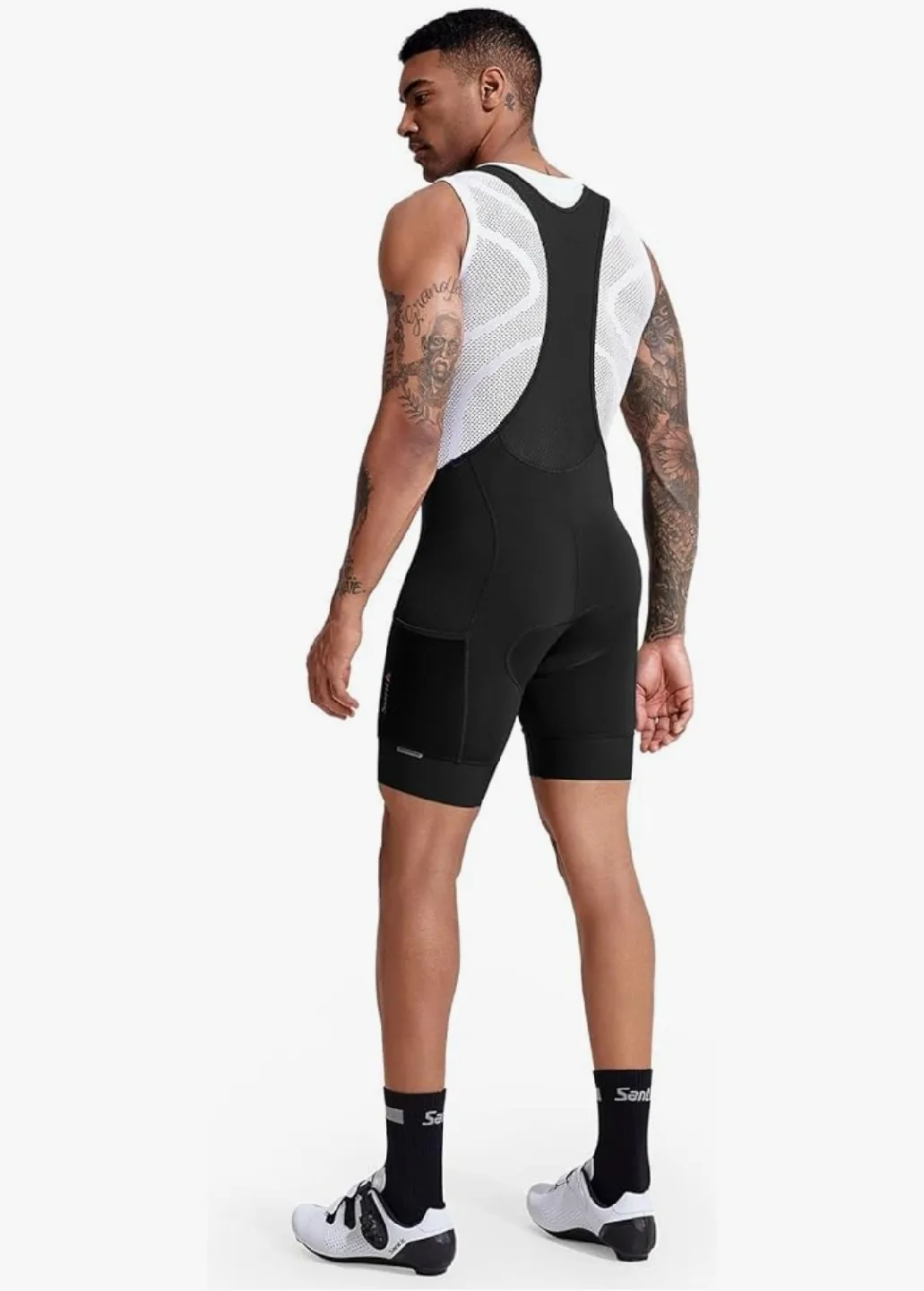 Santic Cycling Bib Shorts - Black (XL) image indicator(4)