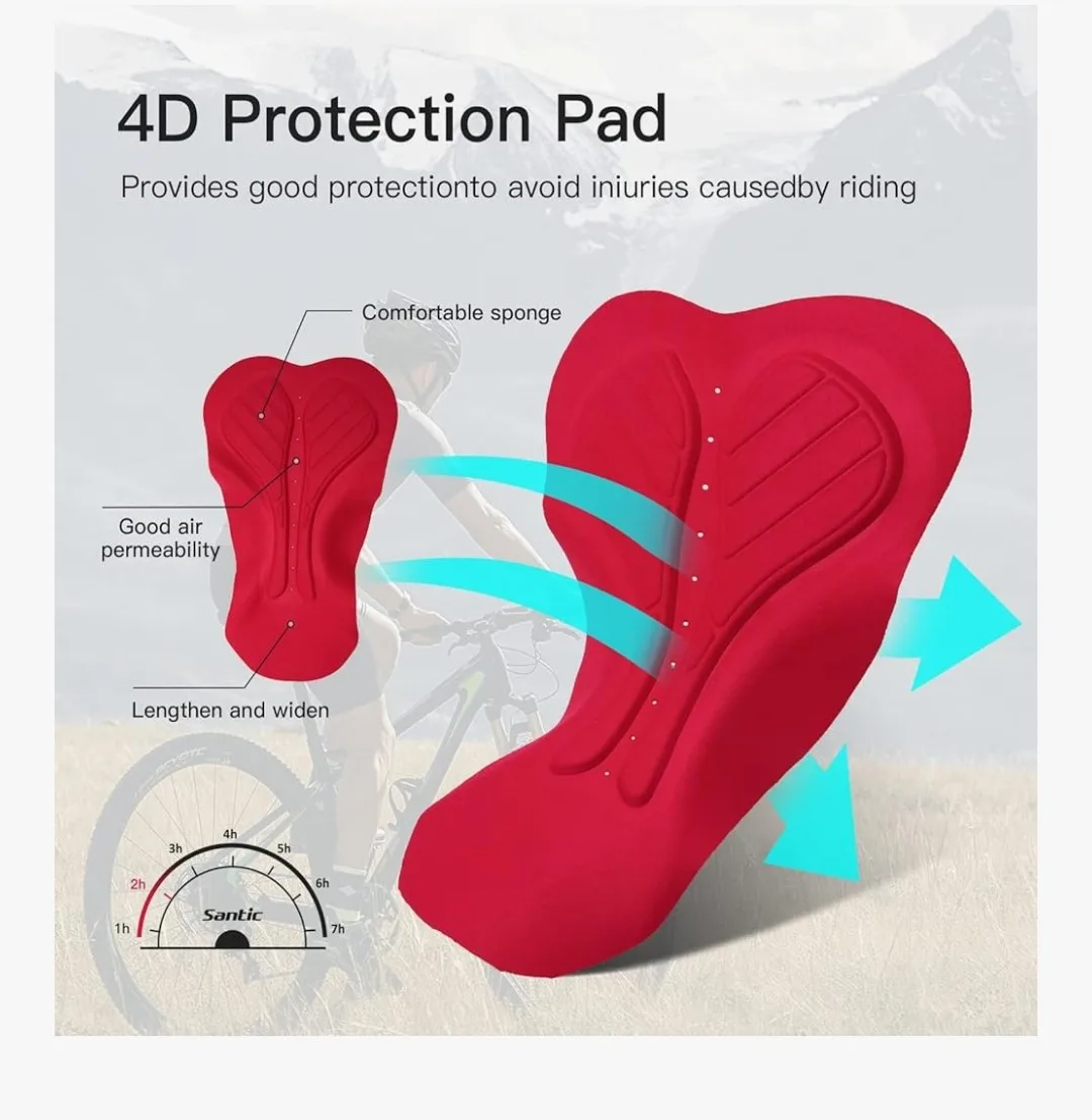 Santic Cycling Bib Shorts - Black (XL) image indicator(7)